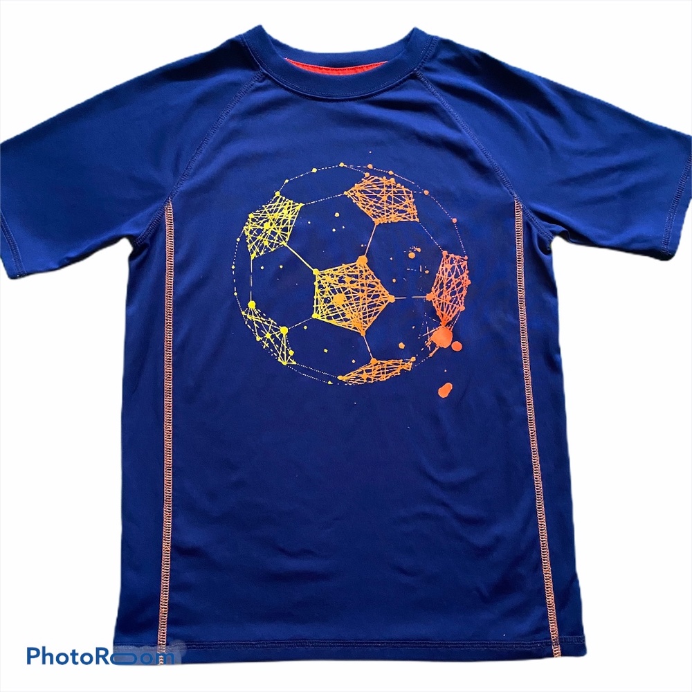 Cat & Jack Blue Soccer Graphic Shirt
